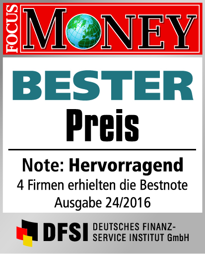 Aureus Bester Preis - Testsiegel Focus Money 2016 / 24