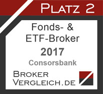 Fonds- und ETF-Broker des Jahres 2017 2. Platz