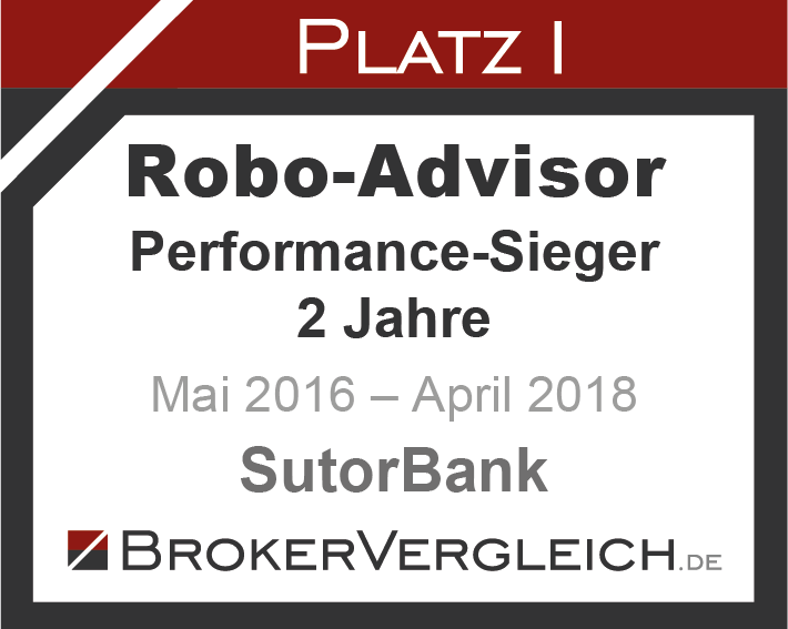 Testsieger 2 Jahre 2018 Robo-Advisor