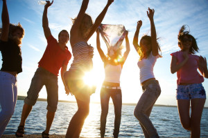 dance on the beach